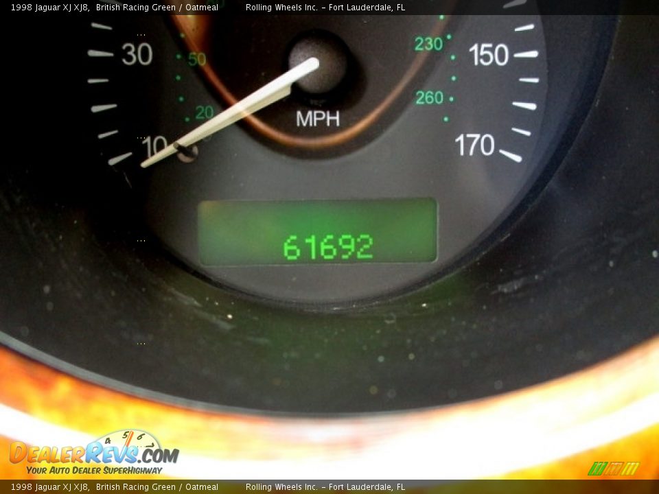 1998 Jaguar XJ XJ8 British Racing Green / Oatmeal Photo #2