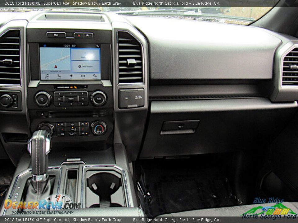 2018 Ford F150 XLT SuperCab 4x4 Shadow Black / Earth Gray Photo #16
