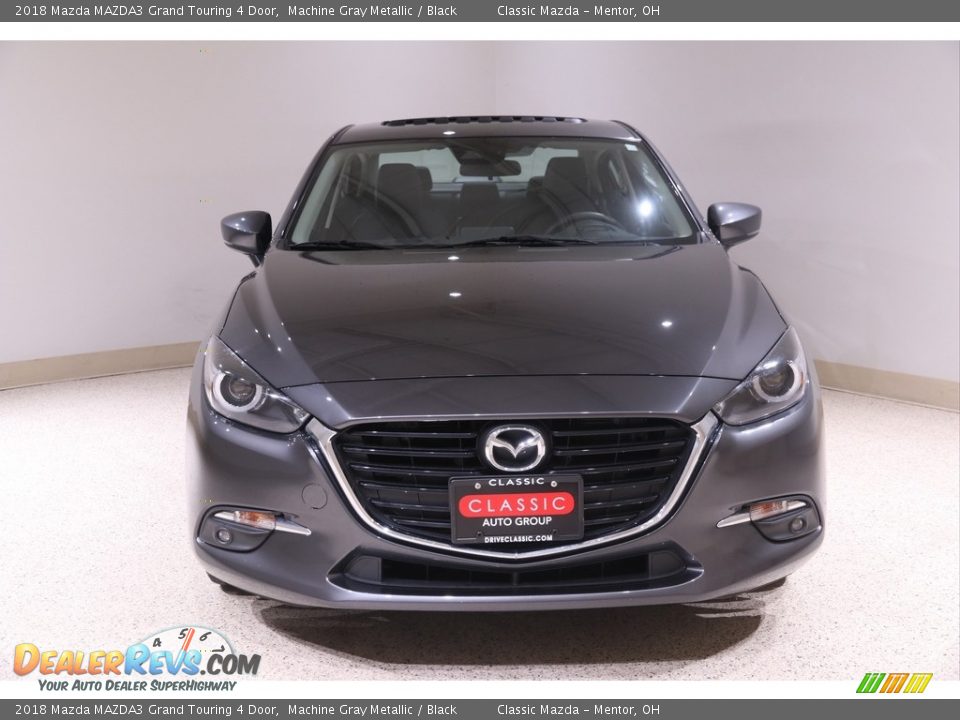 2018 Mazda MAZDA3 Grand Touring 4 Door Machine Gray Metallic / Black Photo #2