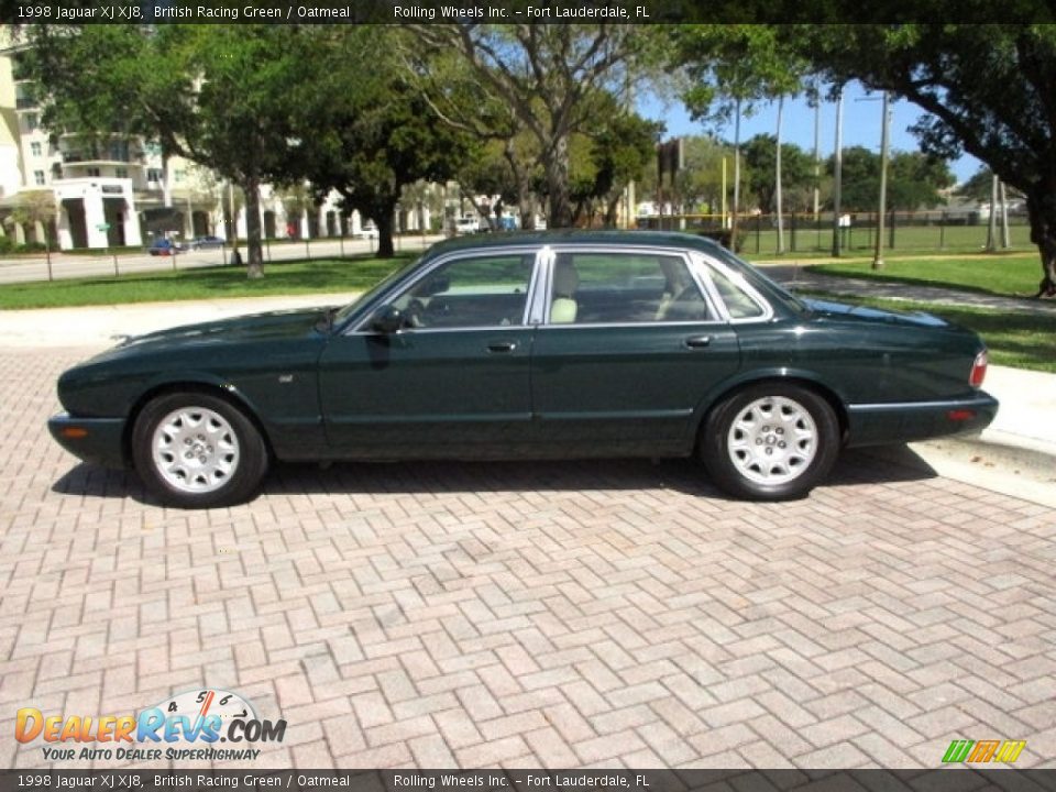 1998 Jaguar XJ XJ8 British Racing Green / Oatmeal Photo #3