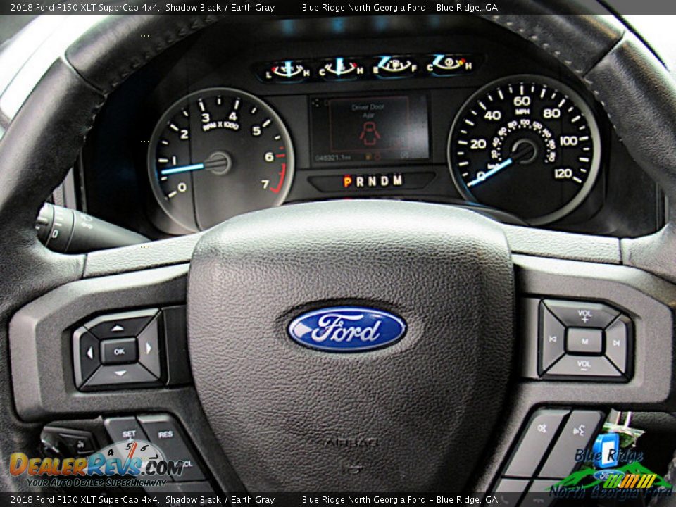 2018 Ford F150 XLT SuperCab 4x4 Shadow Black / Earth Gray Photo #17