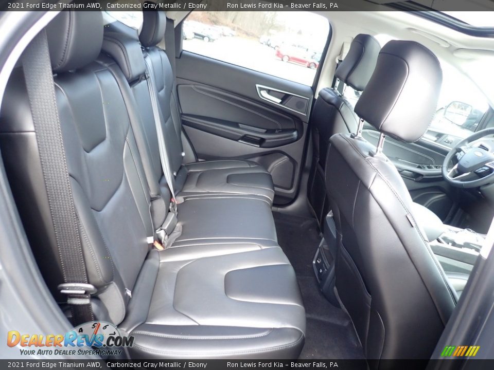 Rear Seat of 2021 Ford Edge Titanium AWD Photo #10