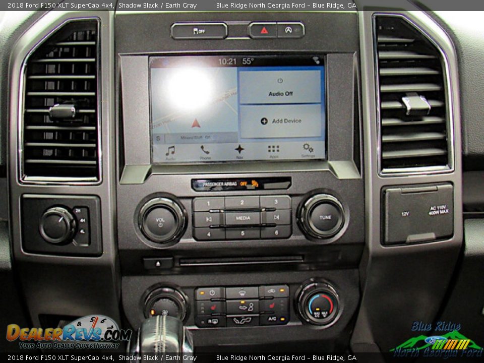 2018 Ford F150 XLT SuperCab 4x4 Shadow Black / Earth Gray Photo #18
