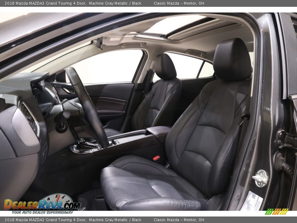 2018 Mazda MAZDA3 Grand Touring 4 Door Machine Gray Metallic / Black Photo #5