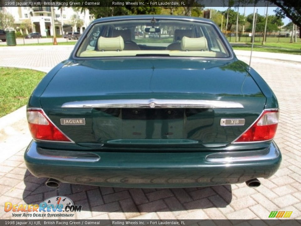 1998 Jaguar XJ XJ8 British Racing Green / Oatmeal Photo #7