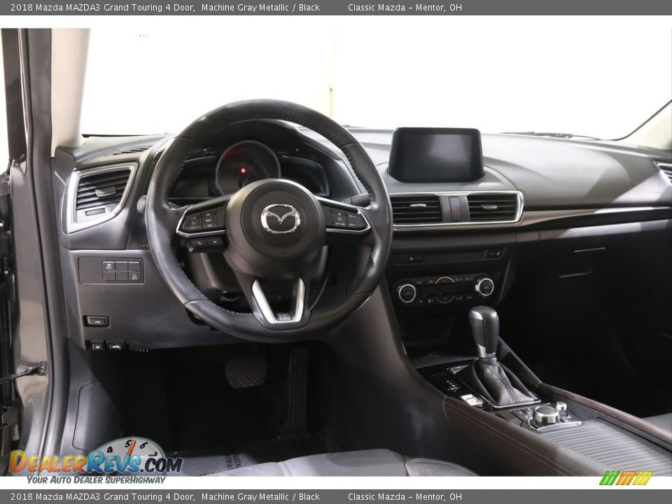 2018 Mazda MAZDA3 Grand Touring 4 Door Machine Gray Metallic / Black Photo #6