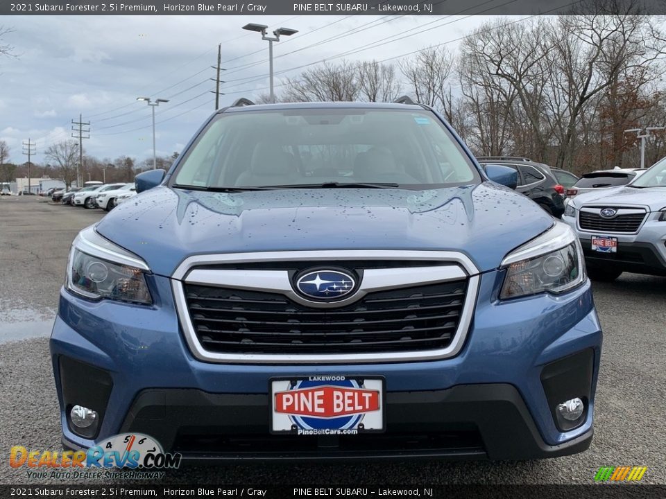 2021 Subaru Forester 2.5i Premium Horizon Blue Pearl / Gray Photo #3