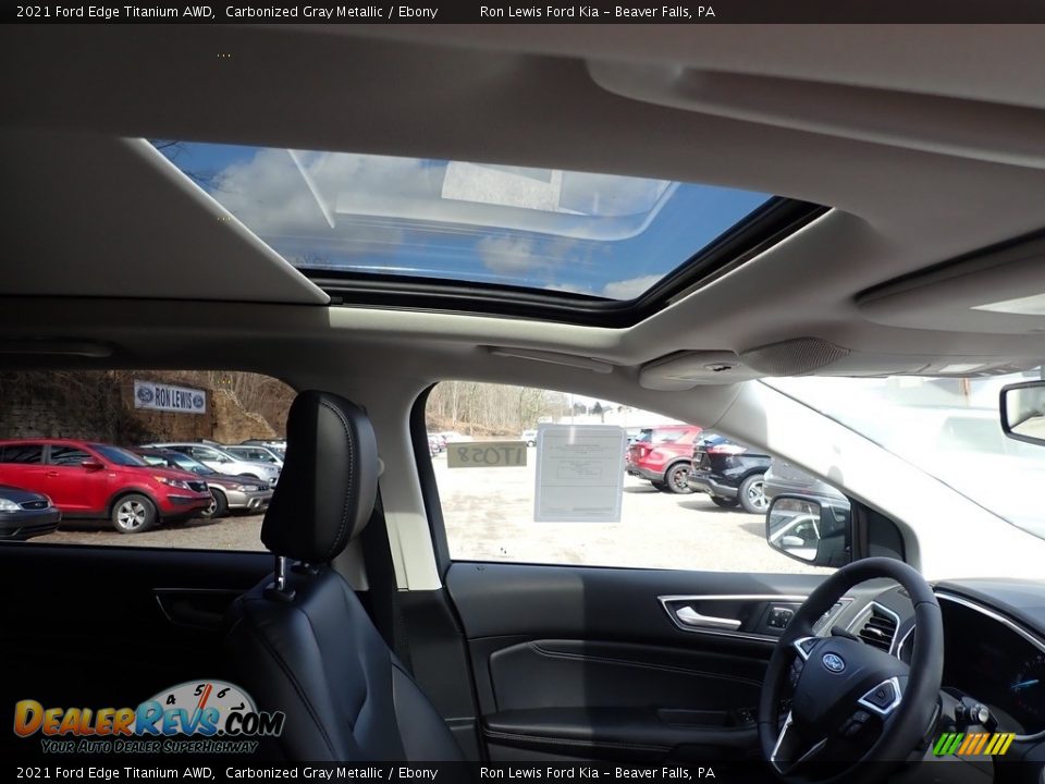 2021 Ford Edge Titanium AWD Carbonized Gray Metallic / Ebony Photo #13