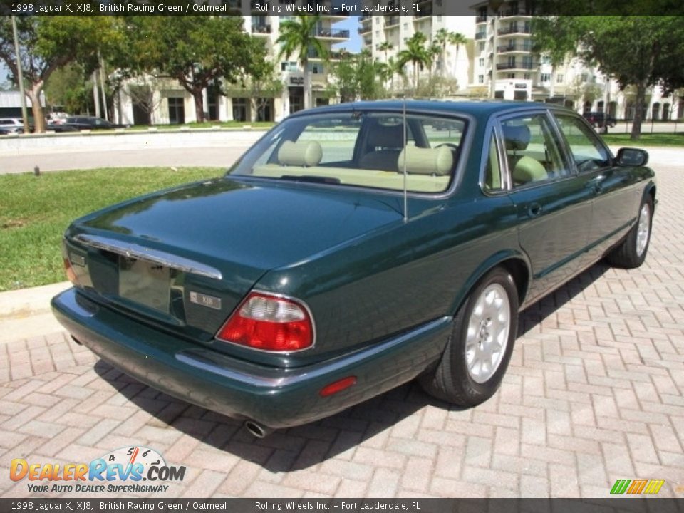 1998 Jaguar XJ XJ8 British Racing Green / Oatmeal Photo #9