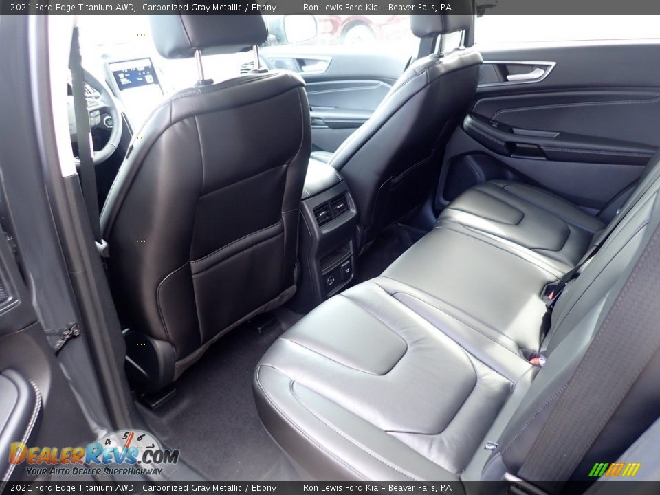 Rear Seat of 2021 Ford Edge Titanium AWD Photo #14