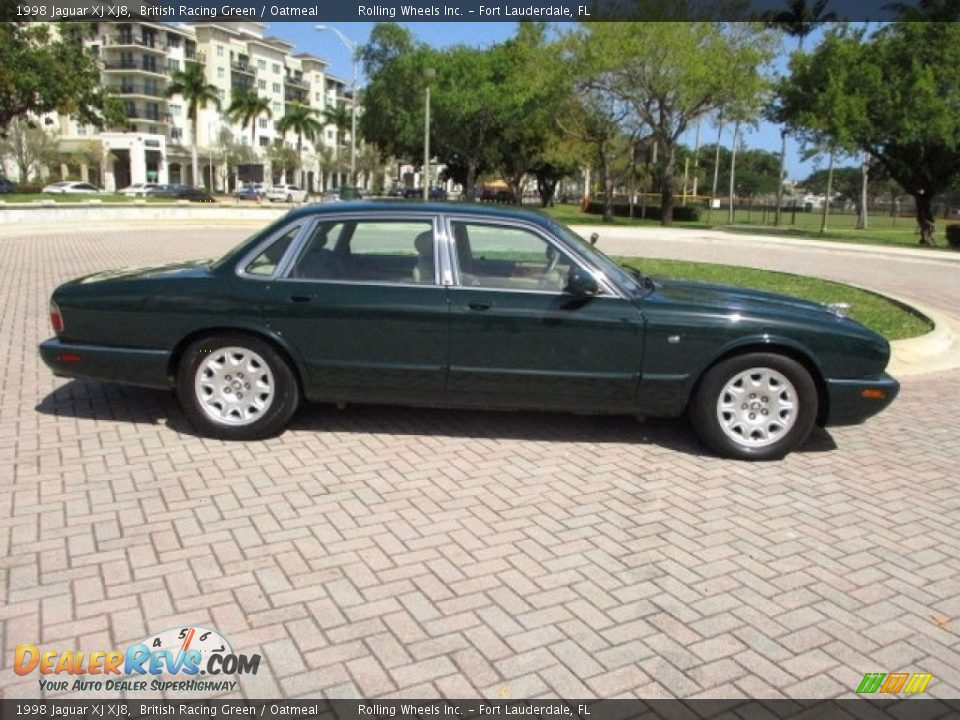1998 Jaguar XJ XJ8 British Racing Green / Oatmeal Photo #11