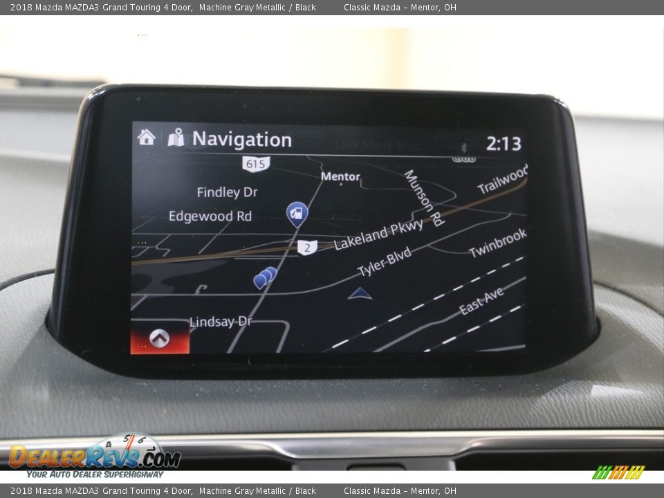 2018 Mazda MAZDA3 Grand Touring 4 Door Machine Gray Metallic / Black Photo #10