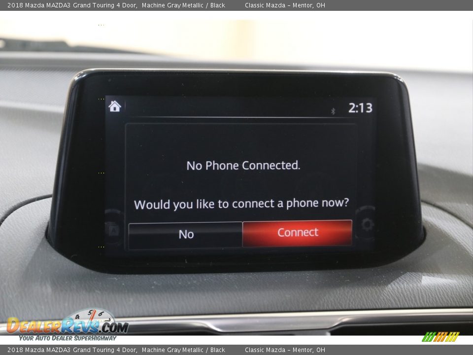 2018 Mazda MAZDA3 Grand Touring 4 Door Machine Gray Metallic / Black Photo #11
