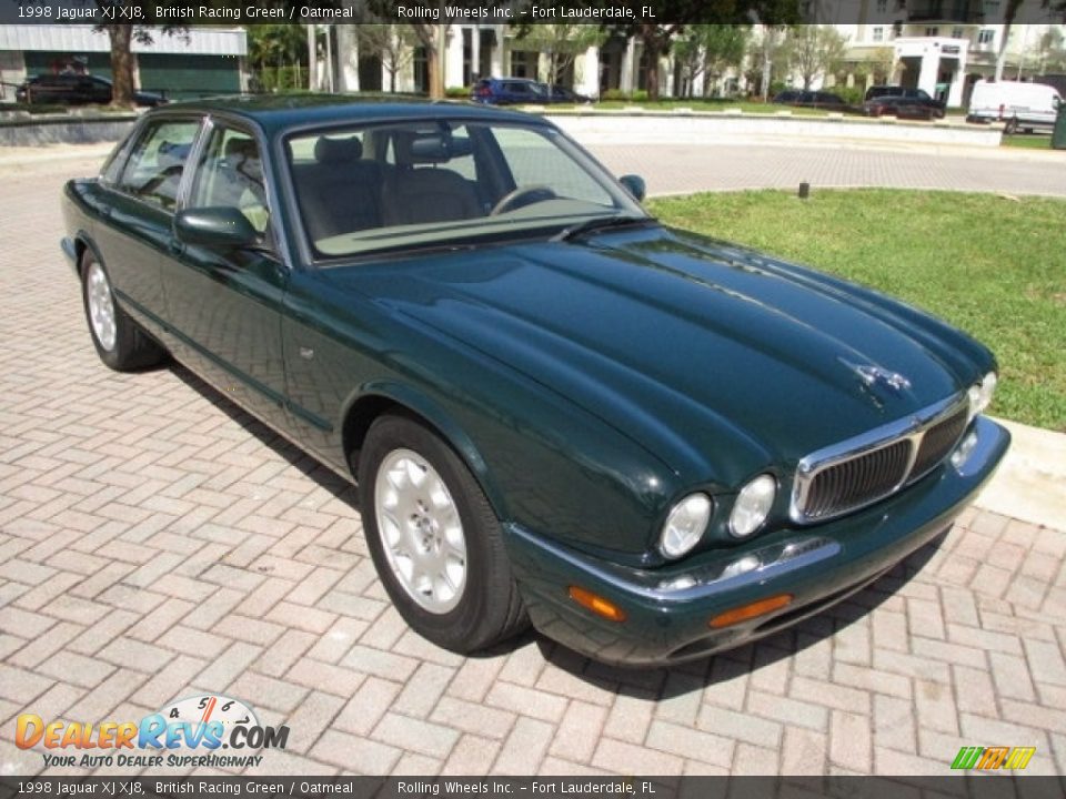1998 Jaguar XJ XJ8 British Racing Green / Oatmeal Photo #13