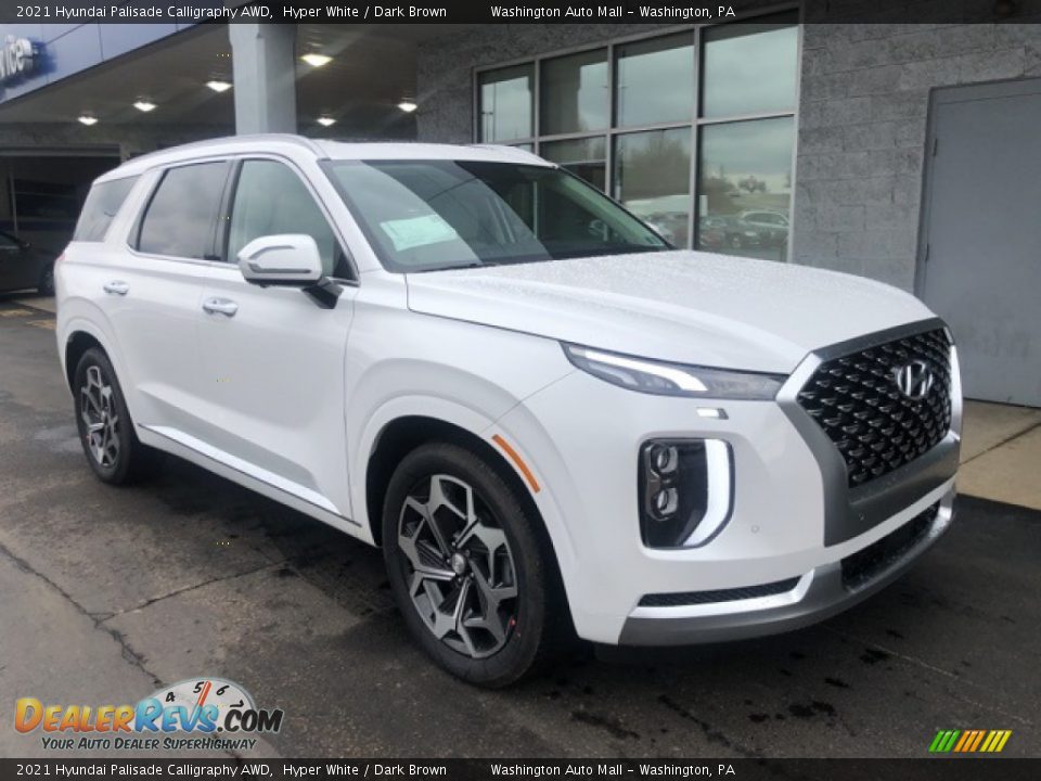 2021 Hyundai Palisade Calligraphy AWD Hyper White / Dark Brown Photo #1