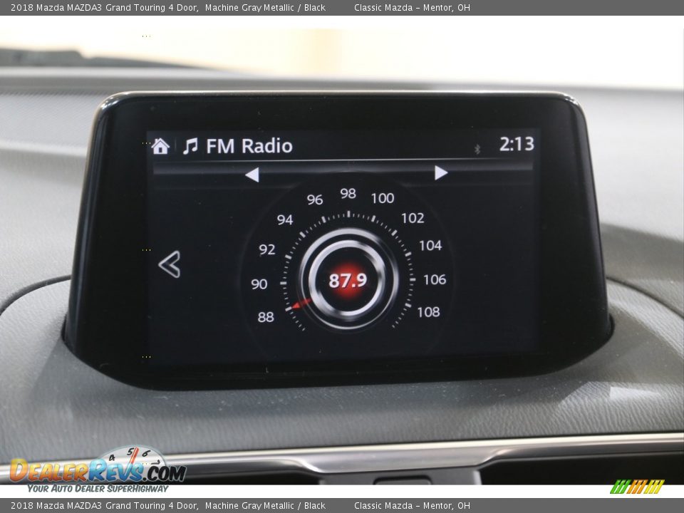 2018 Mazda MAZDA3 Grand Touring 4 Door Machine Gray Metallic / Black Photo #12