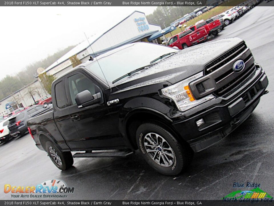 2018 Ford F150 XLT SuperCab 4x4 Shadow Black / Earth Gray Photo #27