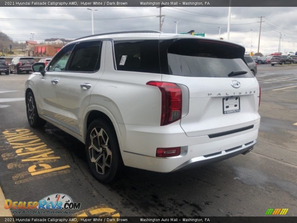 2021 Hyundai Palisade Calligraphy AWD Hyper White / Dark Brown Photo #3