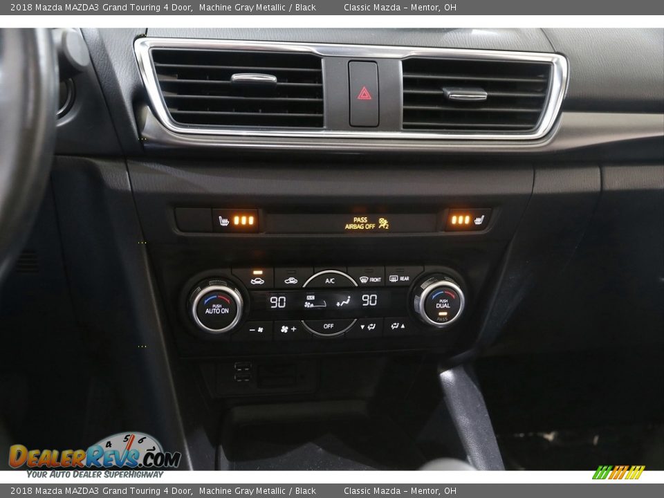 2018 Mazda MAZDA3 Grand Touring 4 Door Machine Gray Metallic / Black Photo #14