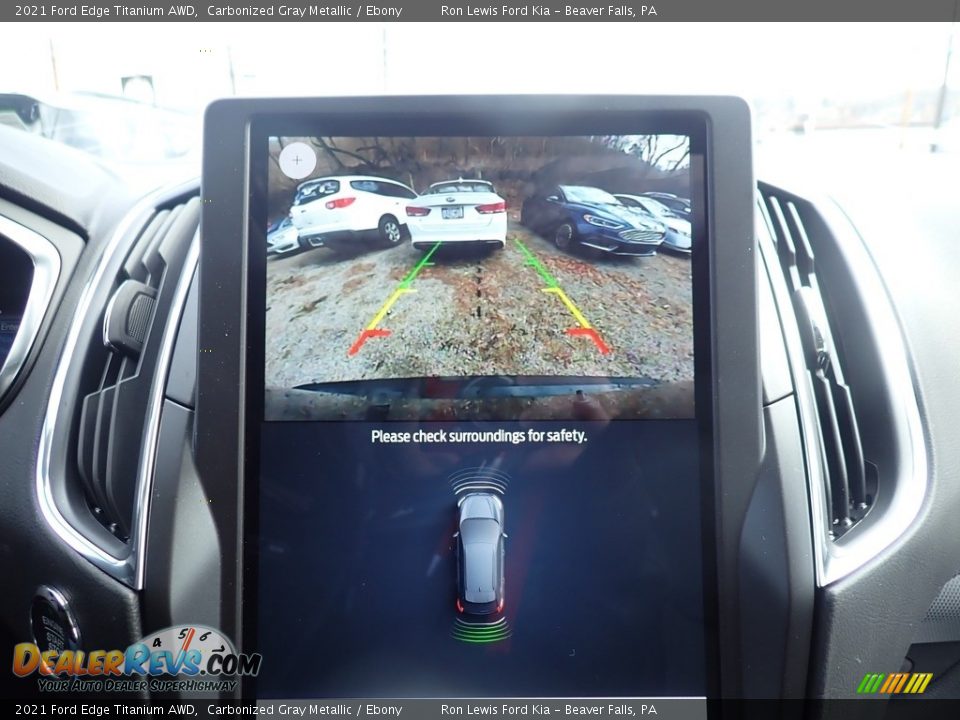 2021 Ford Edge Titanium AWD Carbonized Gray Metallic / Ebony Photo #20