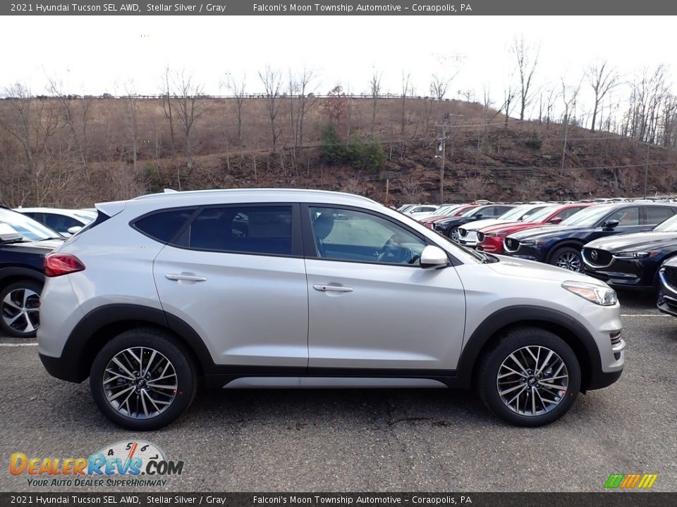 Stellar Silver 2021 Hyundai Tucson SEL AWD Photo #1