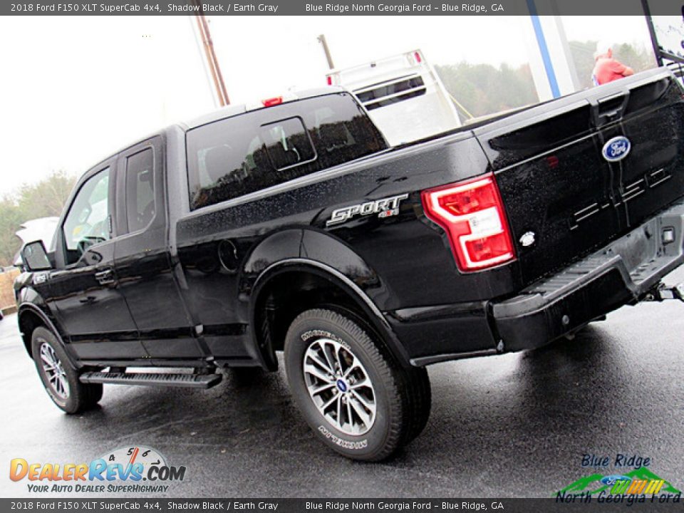 2018 Ford F150 XLT SuperCab 4x4 Shadow Black / Earth Gray Photo #29