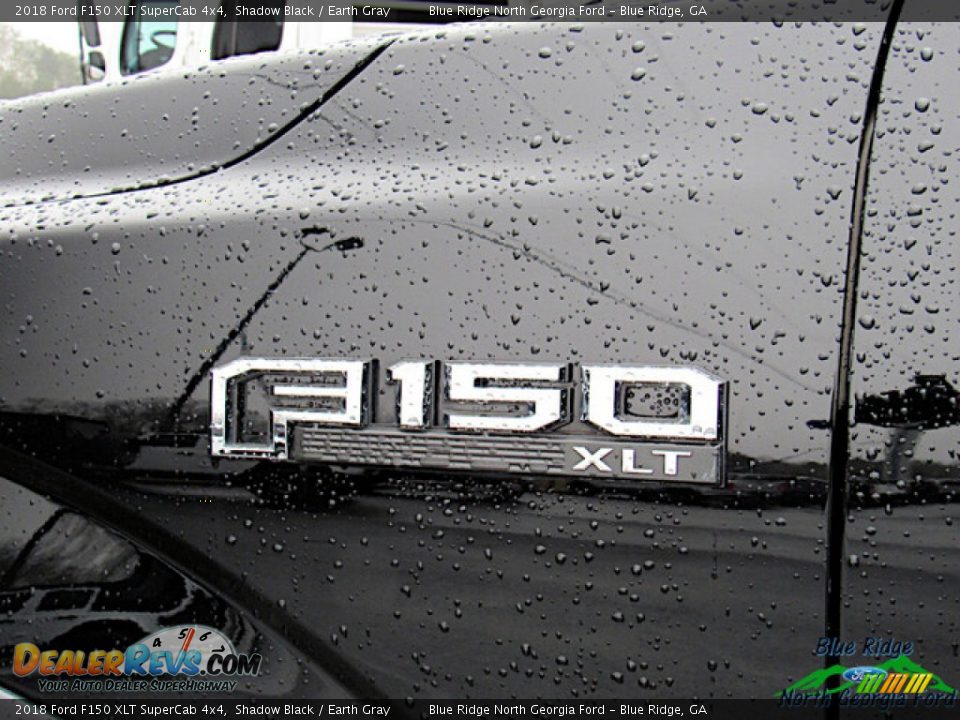 2018 Ford F150 XLT SuperCab 4x4 Shadow Black / Earth Gray Photo #30