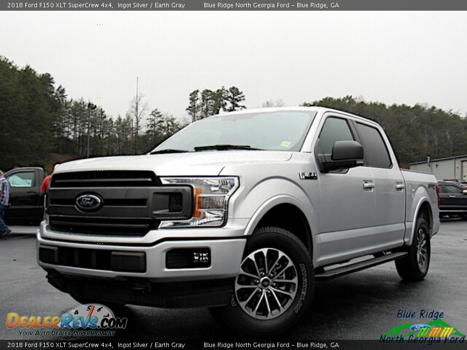 2018 Ford F150 XLT SuperCrew 4x4 Ingot Silver / Earth Gray Photo #1