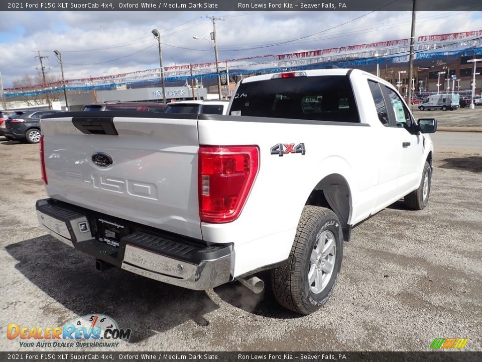 2021 Ford F150 XLT SuperCab 4x4 Oxford White / Medium Dark Slate Photo #2
