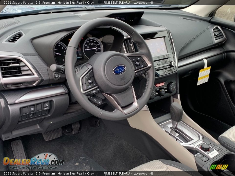 2021 Subaru Forester 2.5i Premium Horizon Blue Pearl / Gray Photo #12