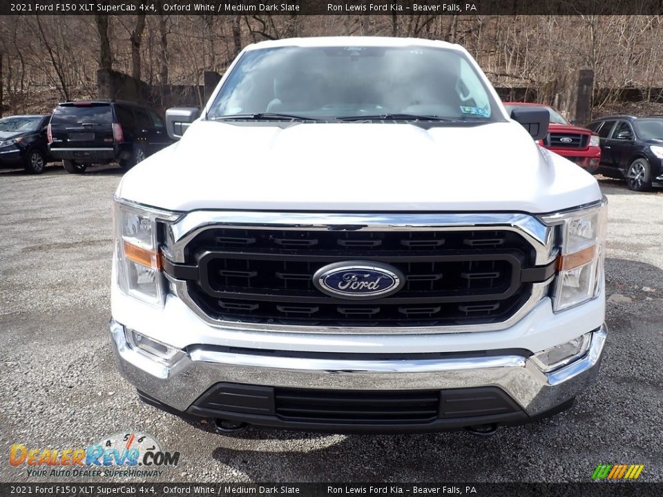 2021 Ford F150 XLT SuperCab 4x4 Oxford White / Medium Dark Slate Photo #4