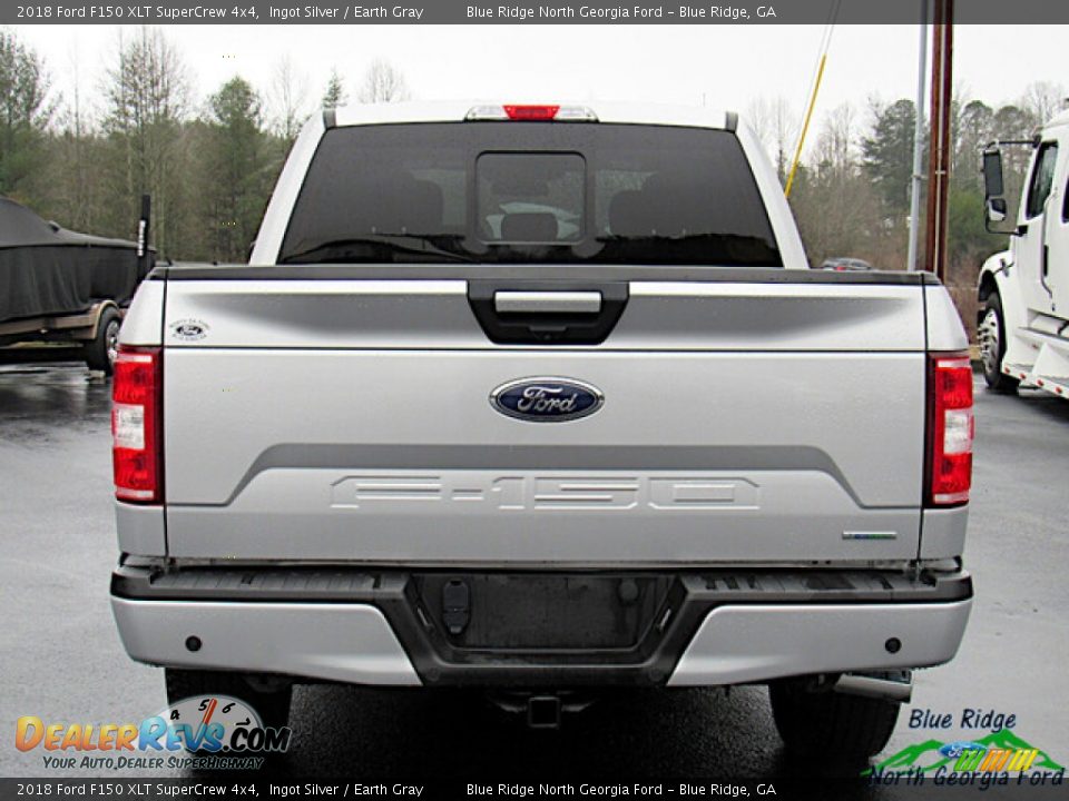 2018 Ford F150 XLT SuperCrew 4x4 Ingot Silver / Earth Gray Photo #4