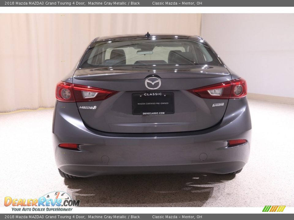 2018 Mazda MAZDA3 Grand Touring 4 Door Machine Gray Metallic / Black Photo #21