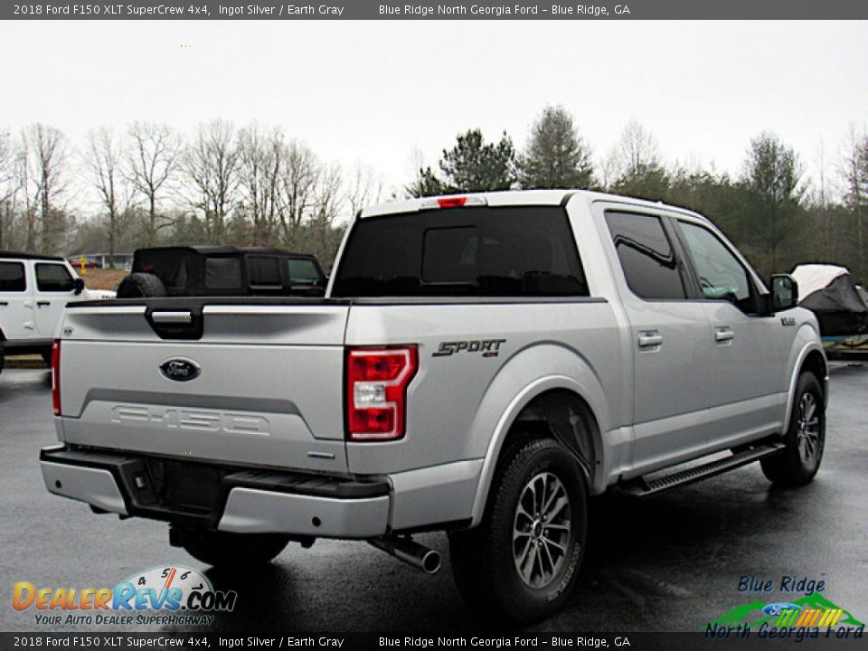 2018 Ford F150 XLT SuperCrew 4x4 Ingot Silver / Earth Gray Photo #5