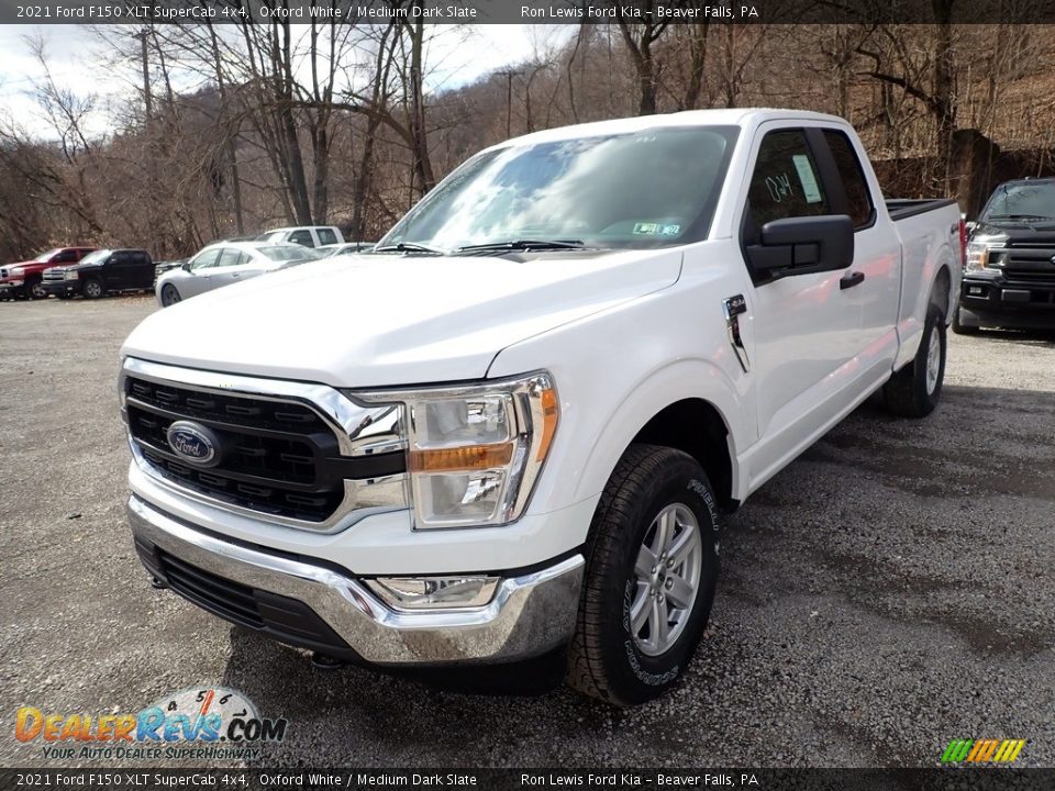 2021 Ford F150 XLT SuperCab 4x4 Oxford White / Medium Dark Slate Photo #5