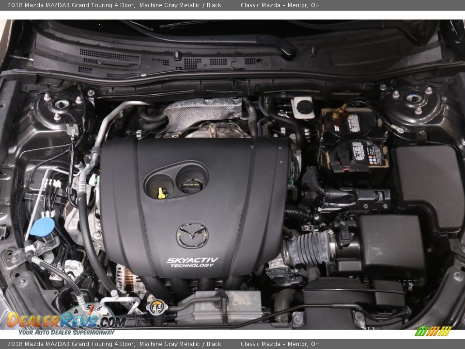 2018 Mazda MAZDA3 Grand Touring 4 Door Machine Gray Metallic / Black Photo #22