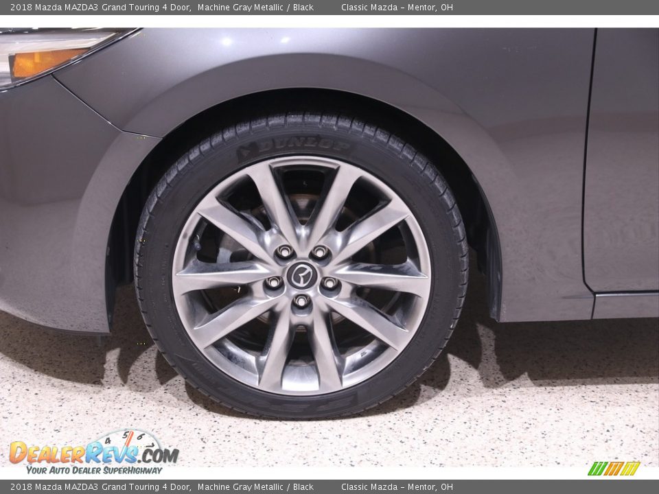 2018 Mazda MAZDA3 Grand Touring 4 Door Machine Gray Metallic / Black Photo #23