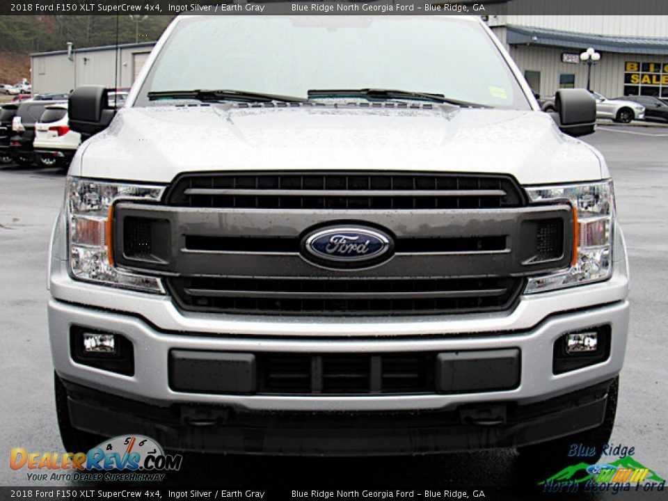 2018 Ford F150 XLT SuperCrew 4x4 Ingot Silver / Earth Gray Photo #8