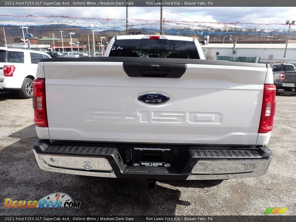 2021 Ford F150 XLT SuperCab 4x4 Oxford White / Medium Dark Slate Photo #8