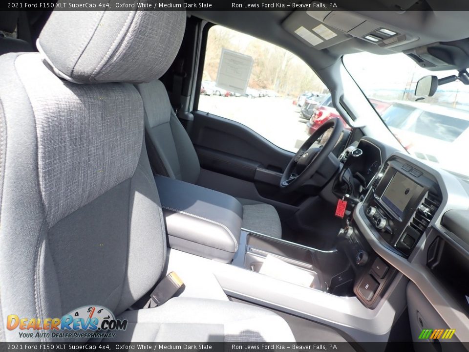 2021 Ford F150 XLT SuperCab 4x4 Oxford White / Medium Dark Slate Photo #10