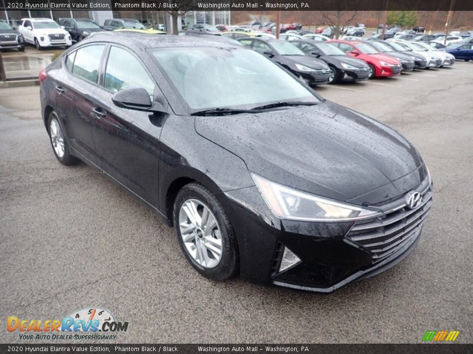 2020 Hyundai Elantra Value Edition Phantom Black / Black Photo #3