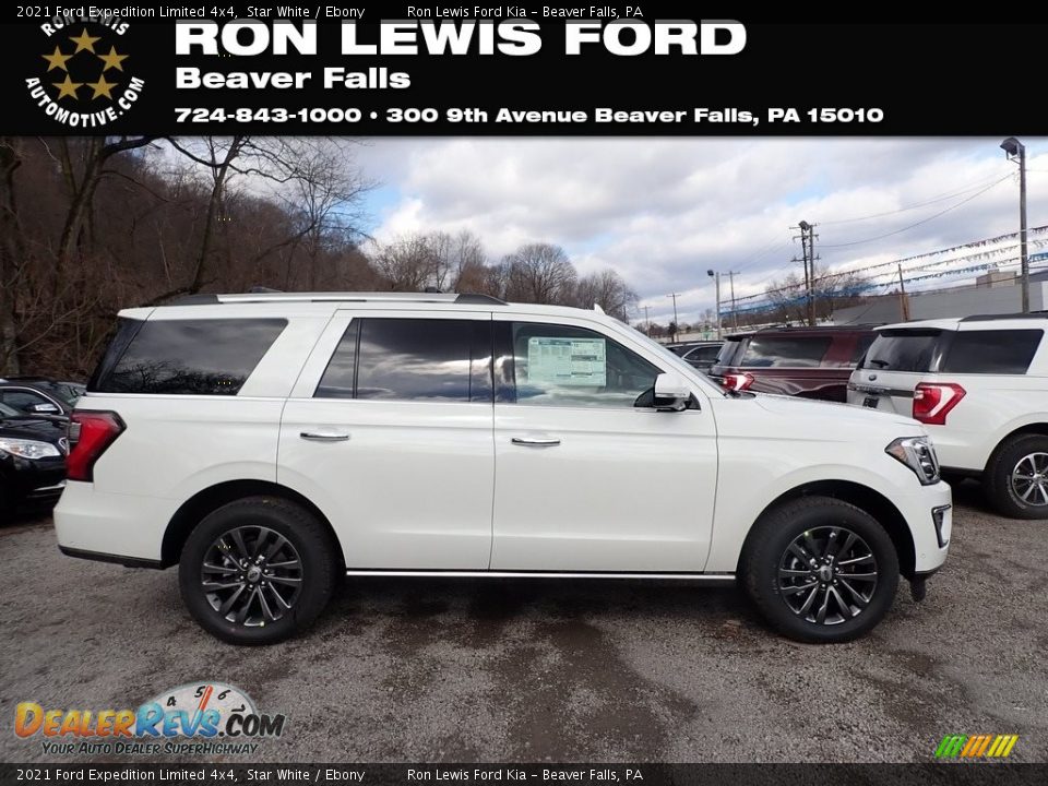 2021 Ford Expedition Limited 4x4 Star White / Ebony Photo #1