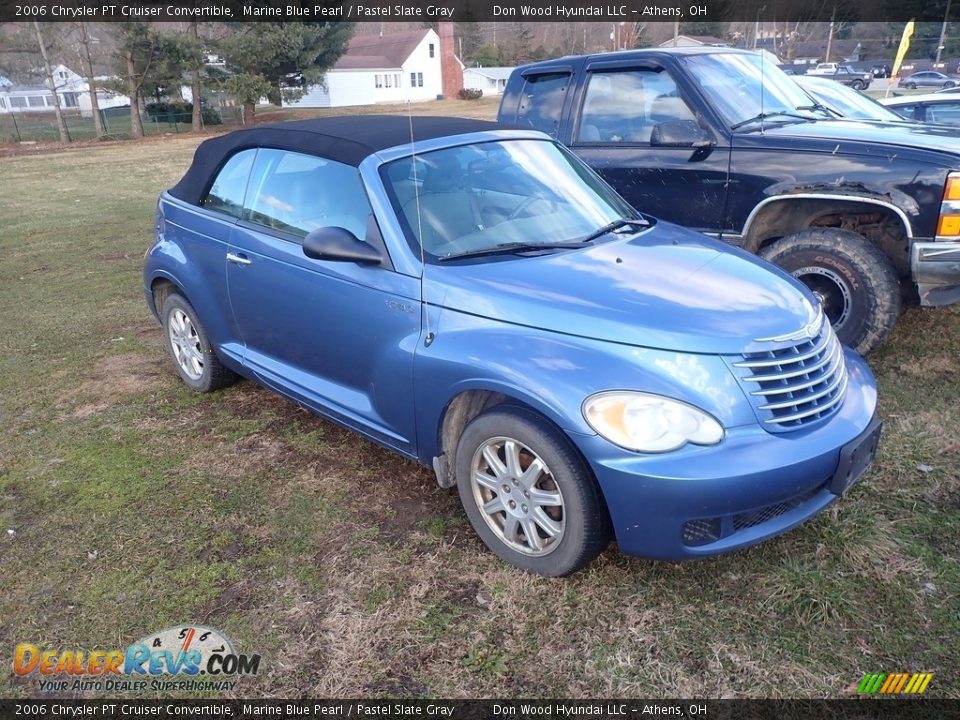 2006 Chrysler PT Cruiser Convertible Marine Blue Pearl / Pastel Slate Gray Photo #2