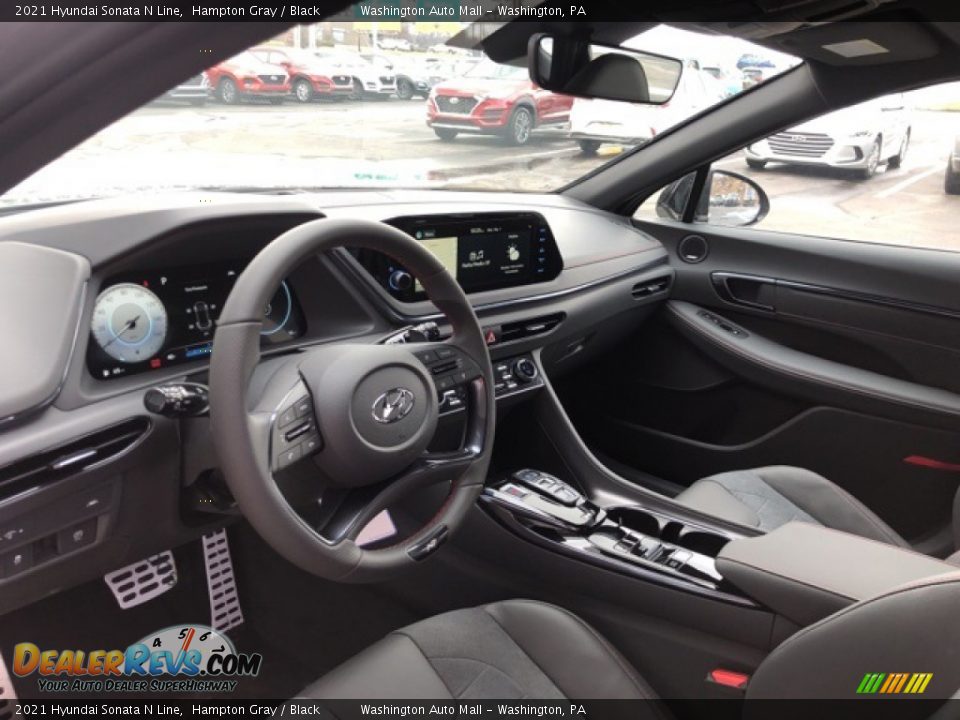 Black Interior - 2021 Hyundai Sonata N Line Photo #4