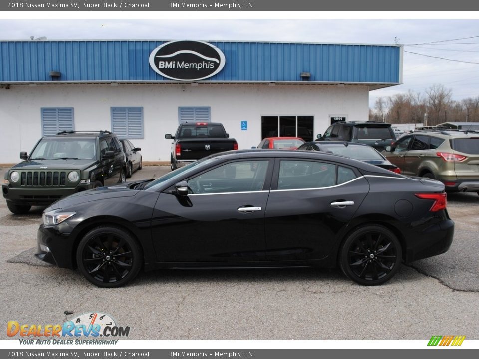 2018 Nissan Maxima SV Super Black / Charcoal Photo #2