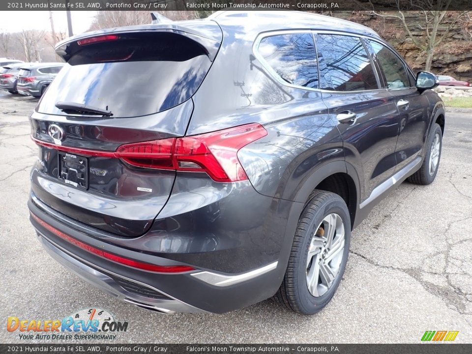 2021 Hyundai Santa Fe SEL AWD Portofino Gray / Gray Photo #2