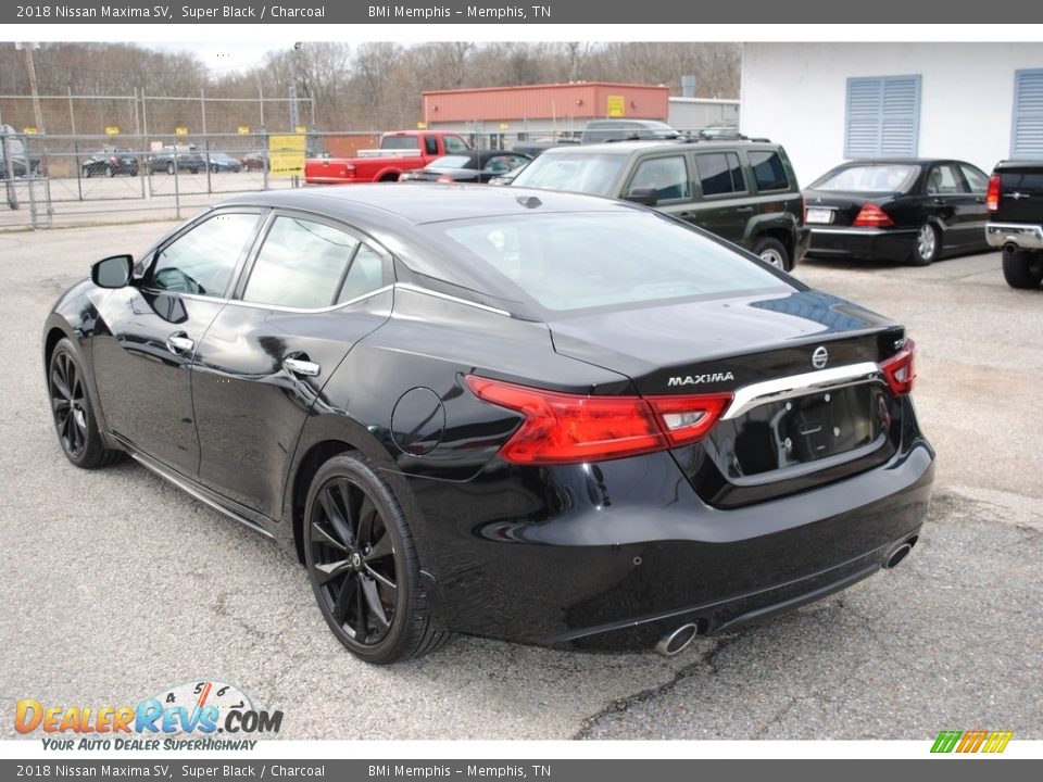 2018 Nissan Maxima SV Super Black / Charcoal Photo #3