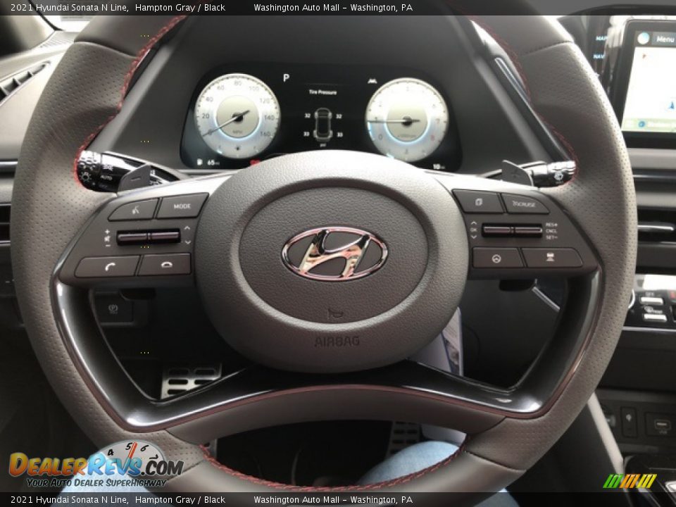 2021 Hyundai Sonata N Line Steering Wheel Photo #10