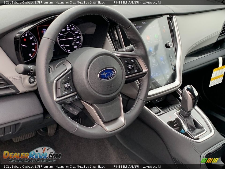 2021 Subaru Outback 2.5i Premium Magnetite Gray Metallic / Slate Black Photo #13