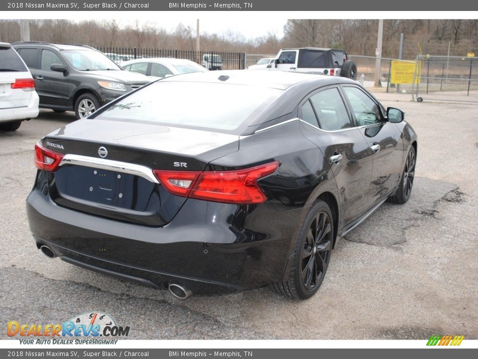 2018 Nissan Maxima SV Super Black / Charcoal Photo #5